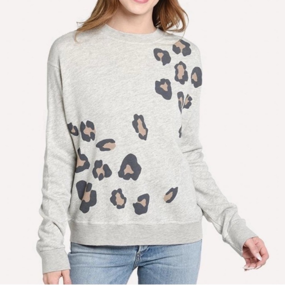 Monrow Leopard Sweatshirt